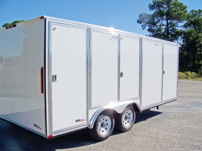 8x18 Special Purpose Enclosed, Side Access Doors Only, Tandem Axle, 7K GVWR