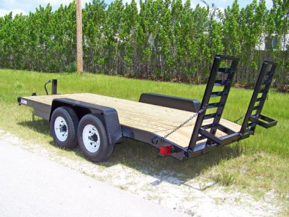 7x16 Equipment Transport Beavertail with Ramps, 12K GVWR