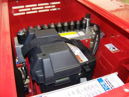 Swift Lift 380+ valves controlled from the platform with manual overrides