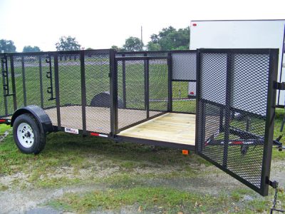 6x14 Single Axle Landscape with Debris Compartment, 3K GVWR